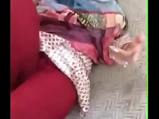 indian girl in red chudi pussy fingered with the addition of pair pressed by boyfriend